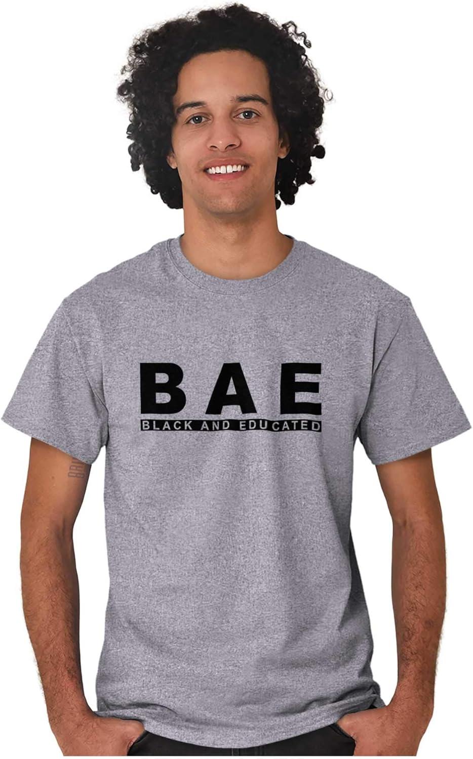 imageBAE Black and Educated Kings Queens Graphic T Shirt Men or WomenSport Grey