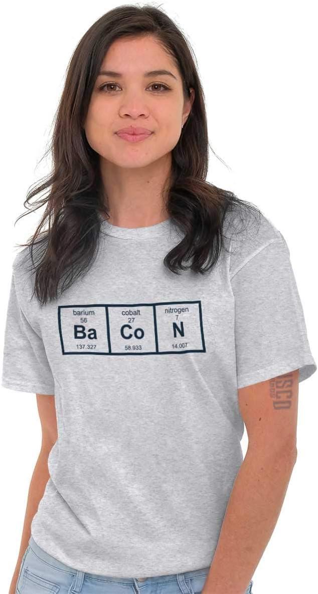 imageBa Co N Bacon Food Science Nerd Geeky Graphic T Shirt Men or WomenAsh Grey