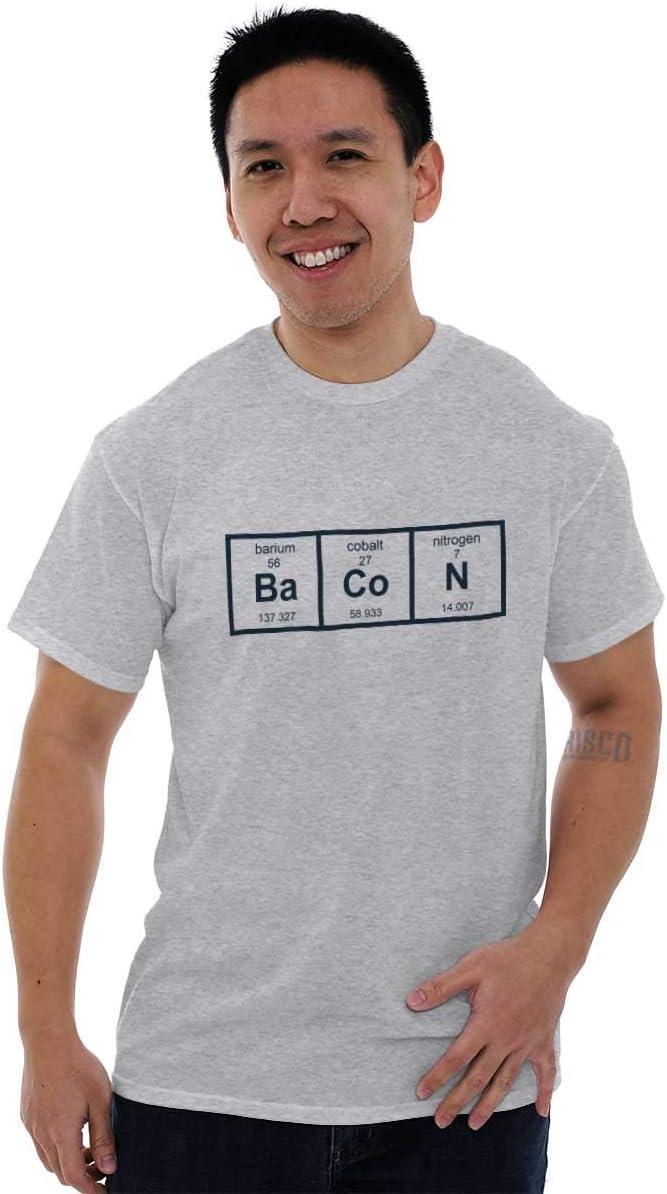 imageBa Co N Bacon Food Science Nerd Geeky Graphic T Shirt Men or WomenAsh Grey