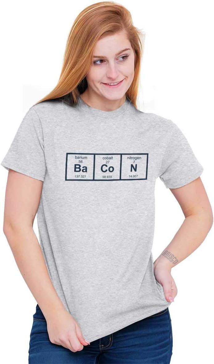 imageBa Co N Bacon Food Science Nerd Geeky Graphic T Shirt Men or WomenAsh Grey