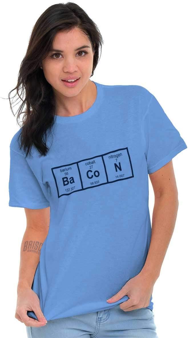 imageBa Co N Bacon Food Science Nerd Geeky Graphic T Shirt Men or WomenCarolina Blue