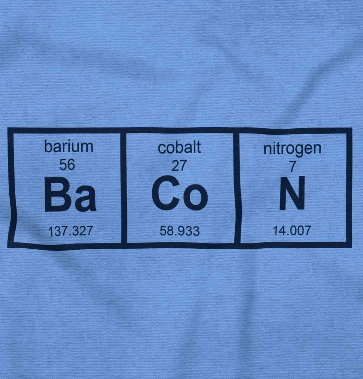 imageBa Co N Bacon Food Science Nerd Geeky Graphic T Shirt Men or WomenCarolina Blue