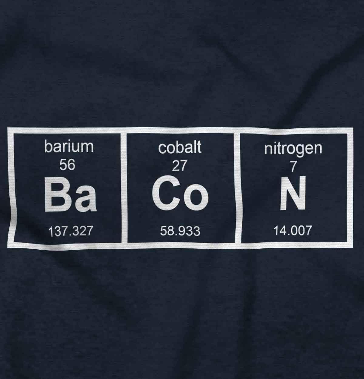 imageBa Co N Bacon Food Science Nerd Geeky Graphic T Shirt Men or WomenNavy