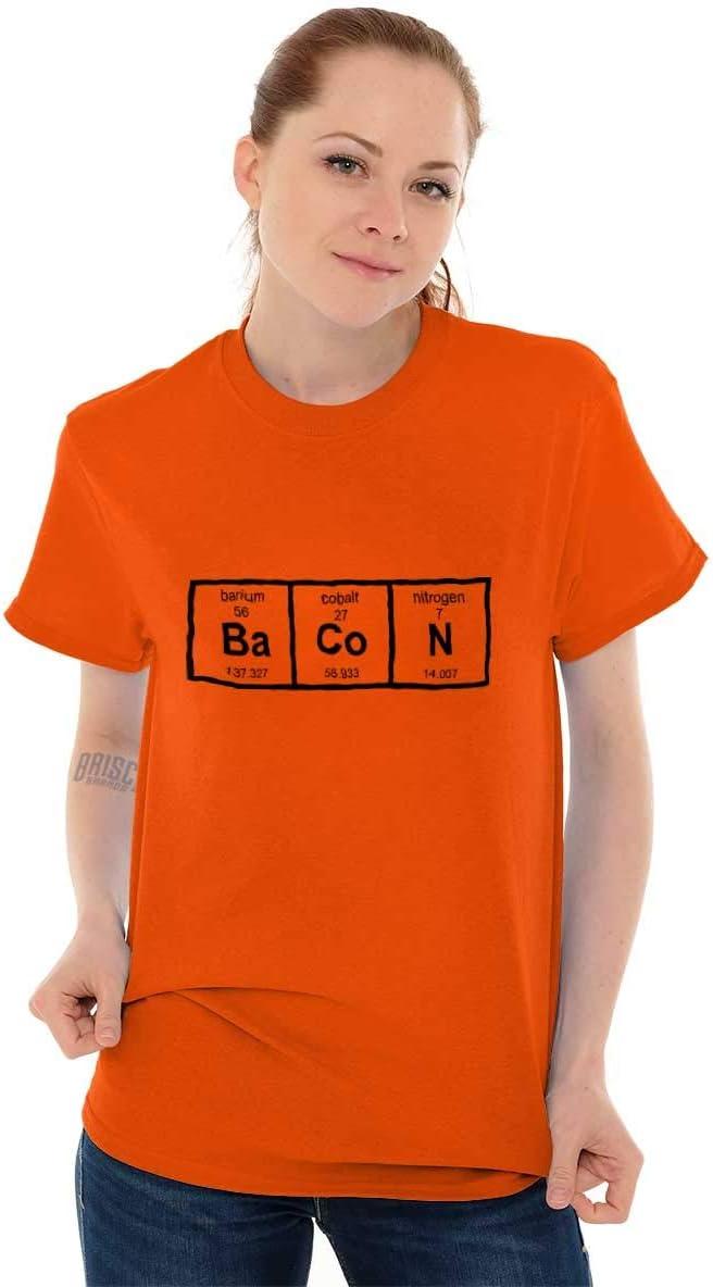 imageBa Co N Bacon Food Science Nerd Geeky Graphic T Shirt Men or WomenOrange