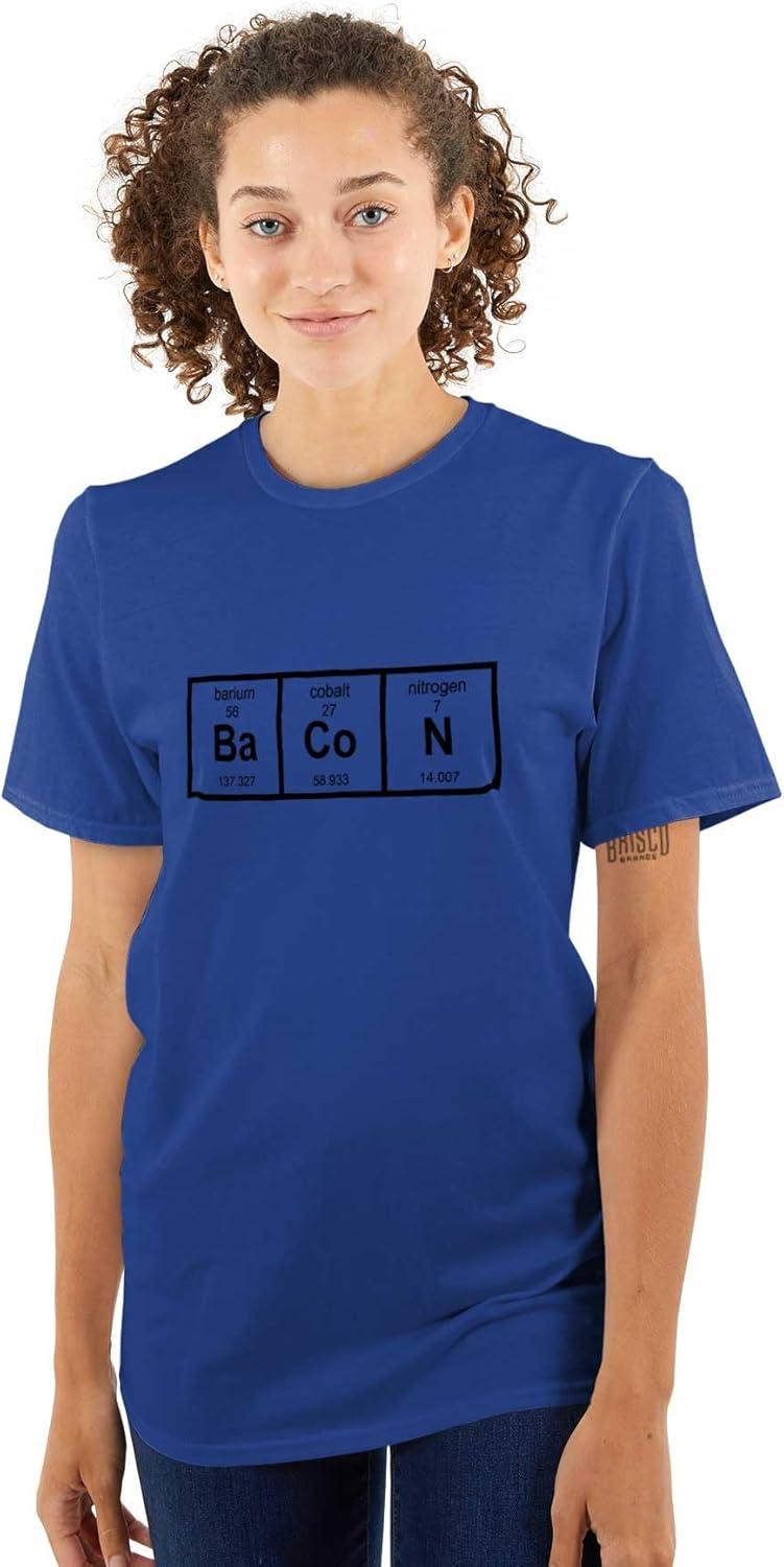 imageBa Co N Bacon Food Science Nerd Geeky Graphic T Shirt Men or WomenRoyal