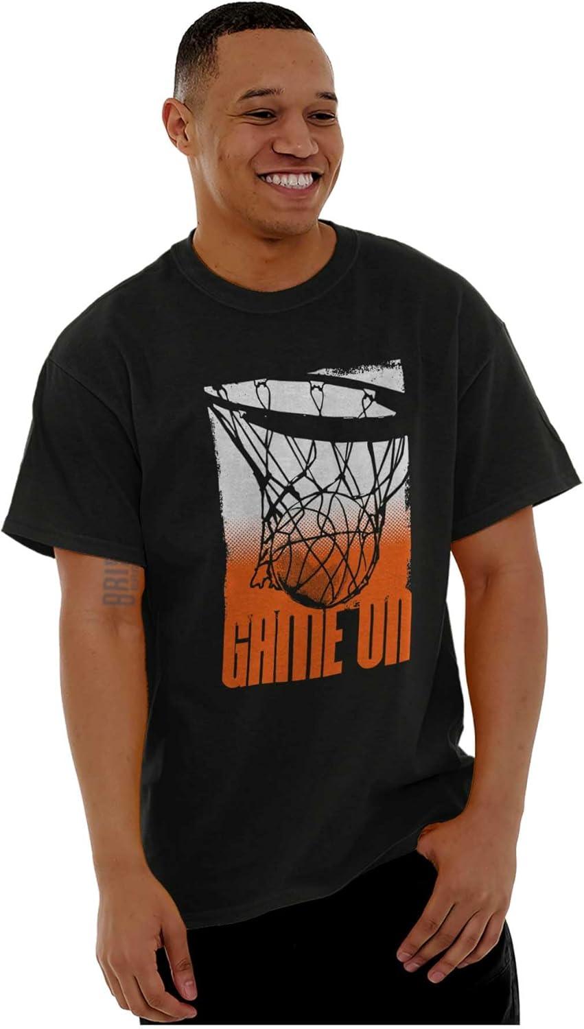 imageBasketball Hoop Athlete Game On Mens Graphic T Shirt TeesBlack