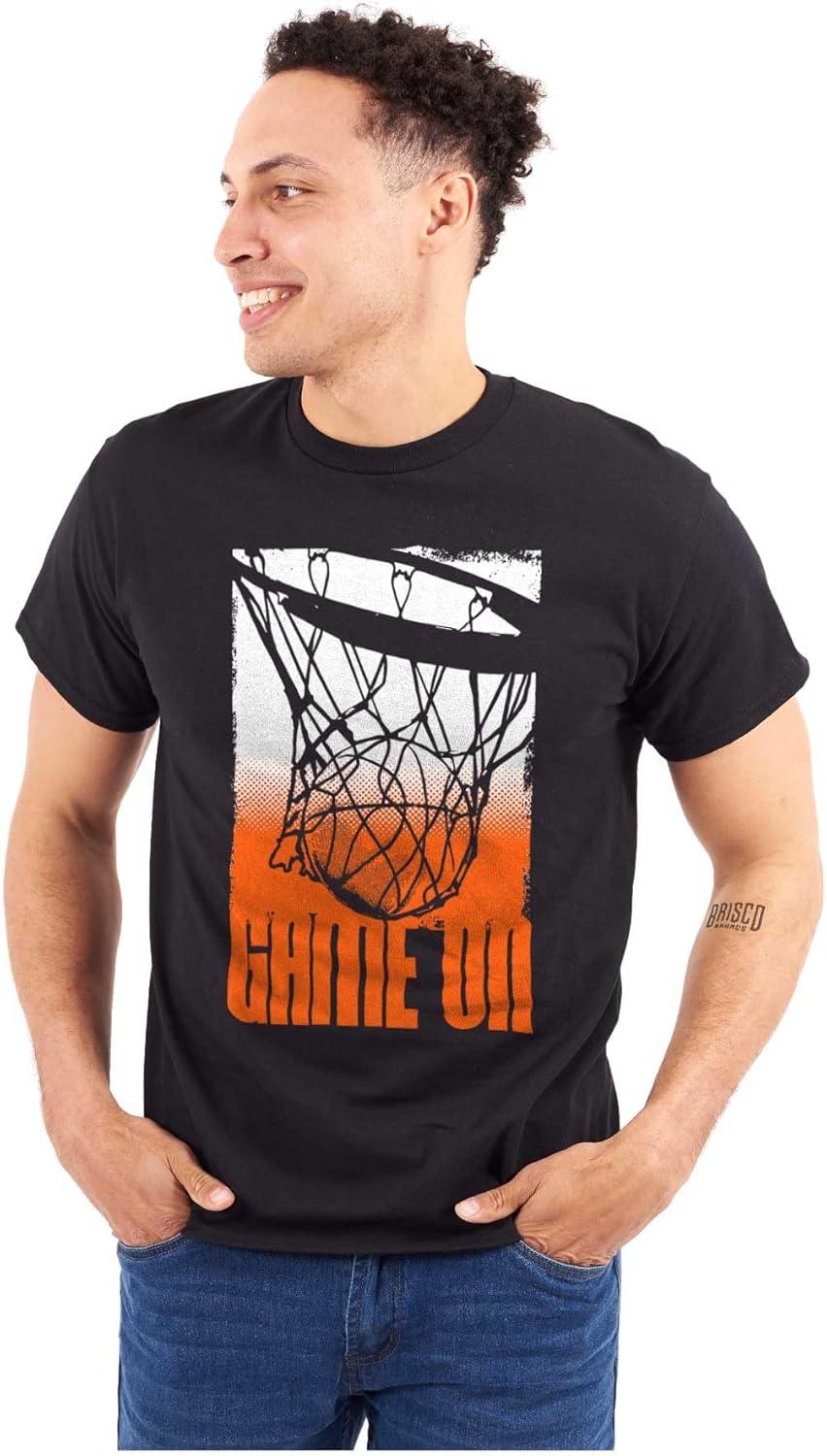 imageBasketball Hoop Athlete Game On Mens Graphic T Shirt TeesBlack