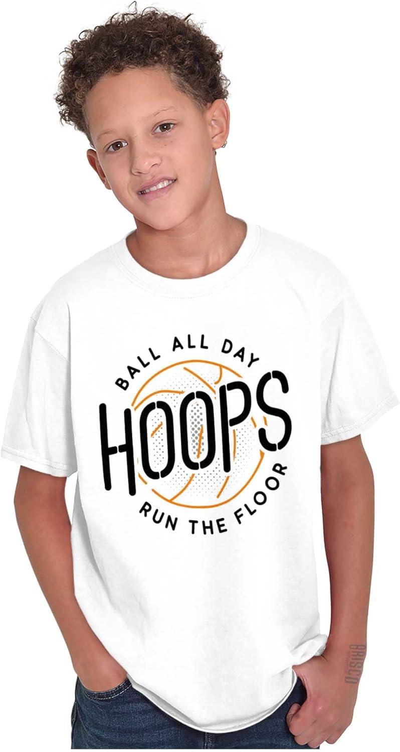 imageBasketball Hoops Jock Ball All Day Boys Kids T Shirt Tees TopsWhite
