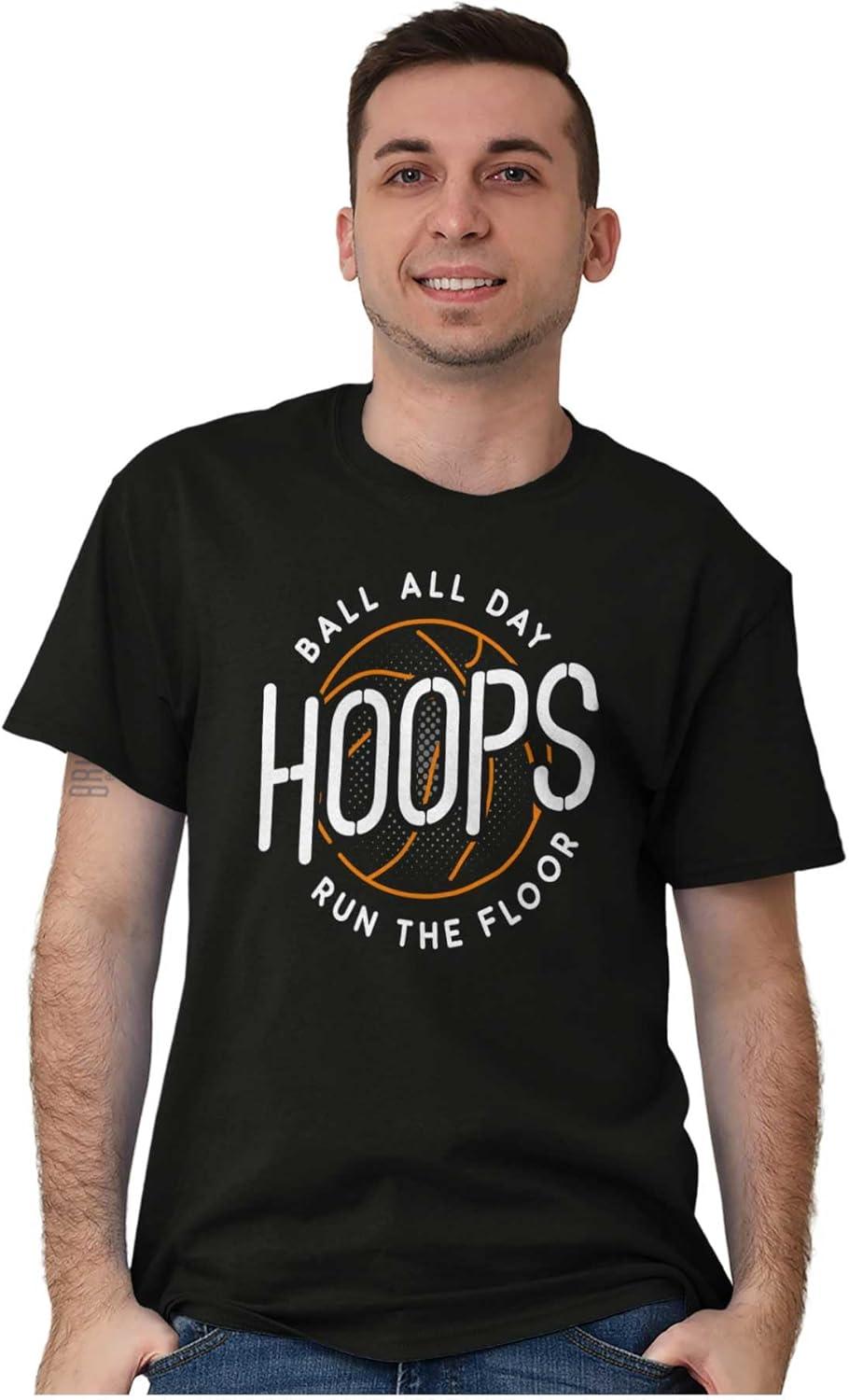 imageBasketball Hoops Jock Ball All Day Mens Graphic T Shirt TeesBlack