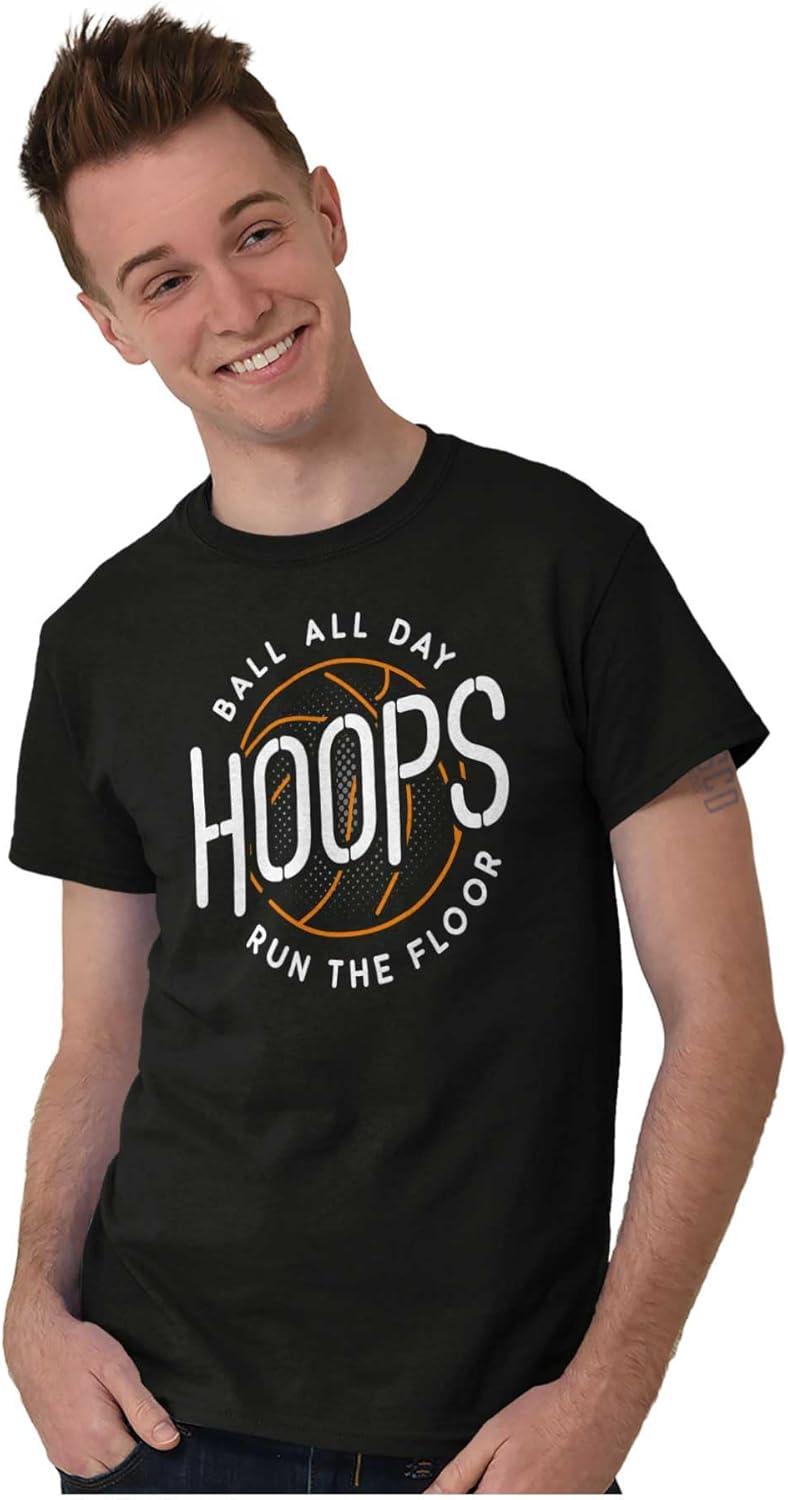 imageBasketball Hoops Jock Ball All Day Mens Graphic T Shirt TeesBlack