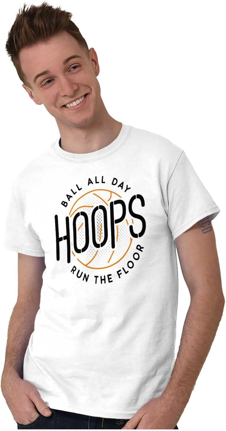 imageBasketball Hoops Jock Ball All Day Mens Graphic T Shirt TeesWhite
