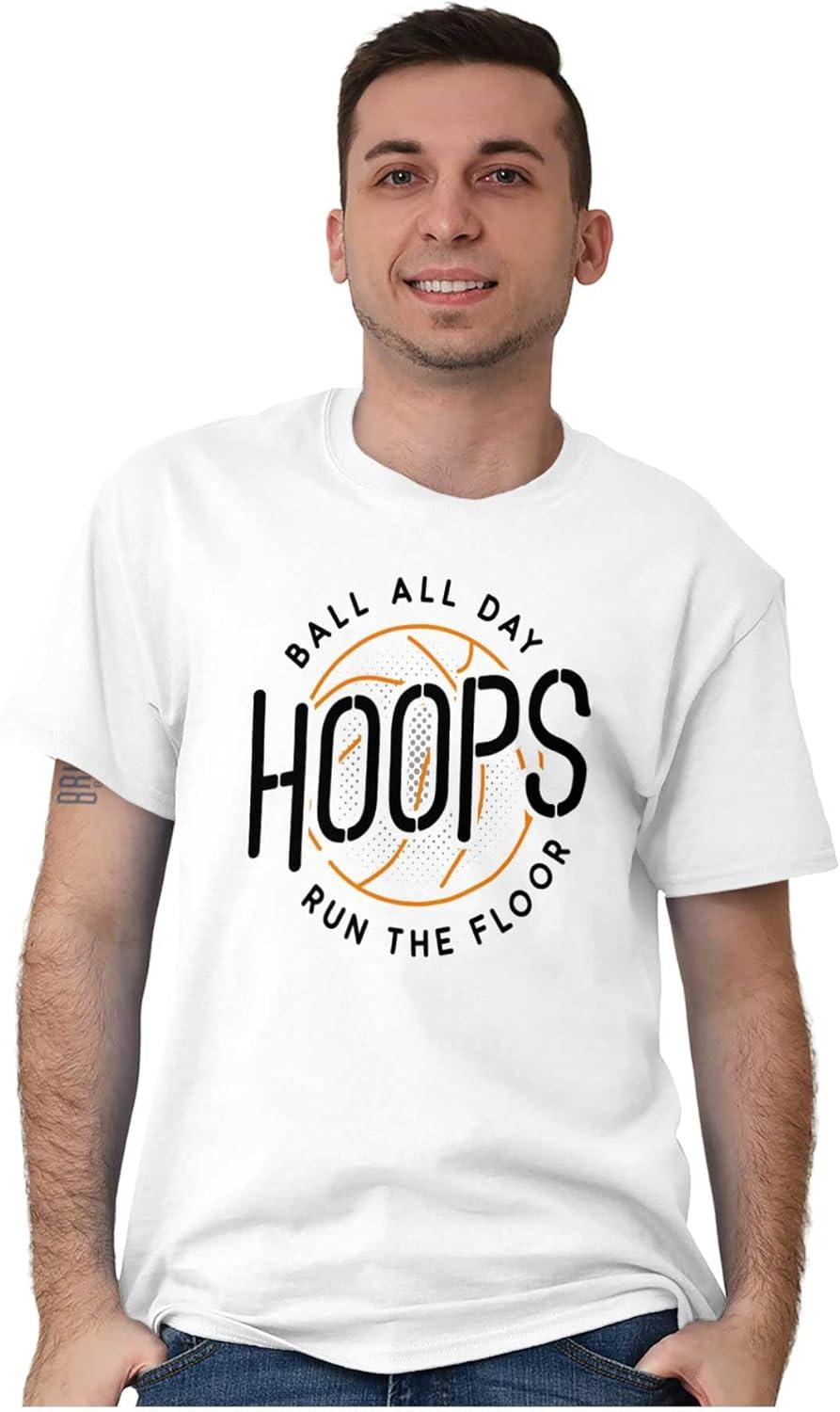 imageBasketball Hoops Jock Ball All Day Mens Graphic T Shirt TeesWhite