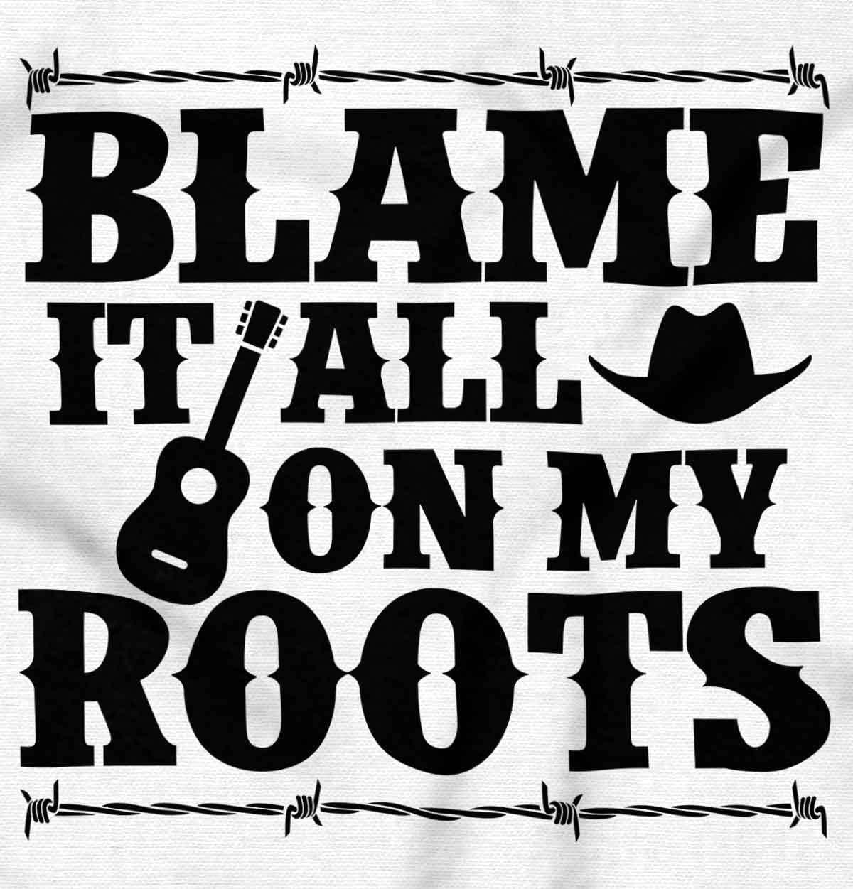 imageBlame It On My Roots Country Music Tank Top T Shirts Men WomenWhite