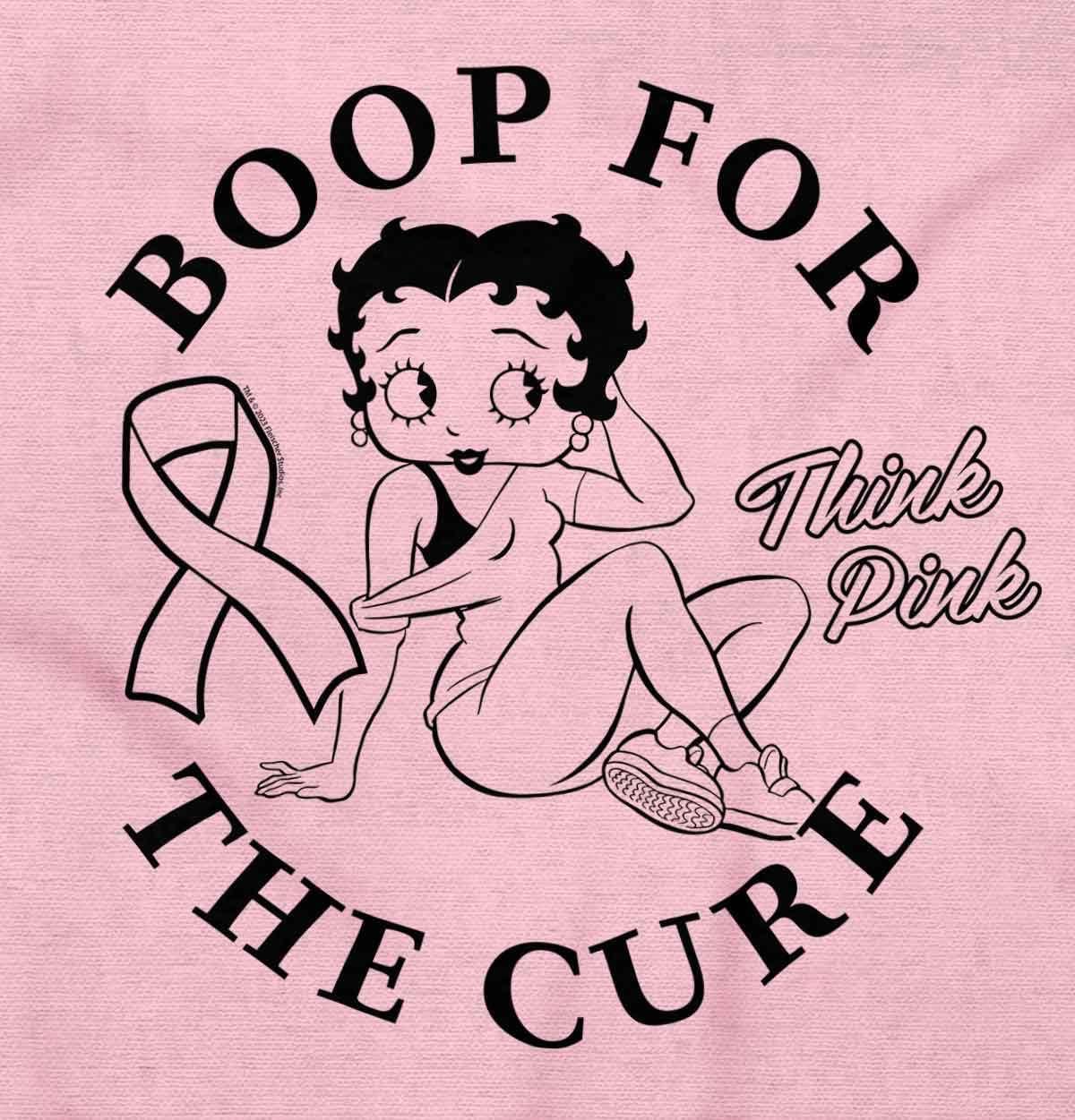 imageBreast Cancer Betty Boop for The Cure Womens Graphic T Shirt TeesAzalea