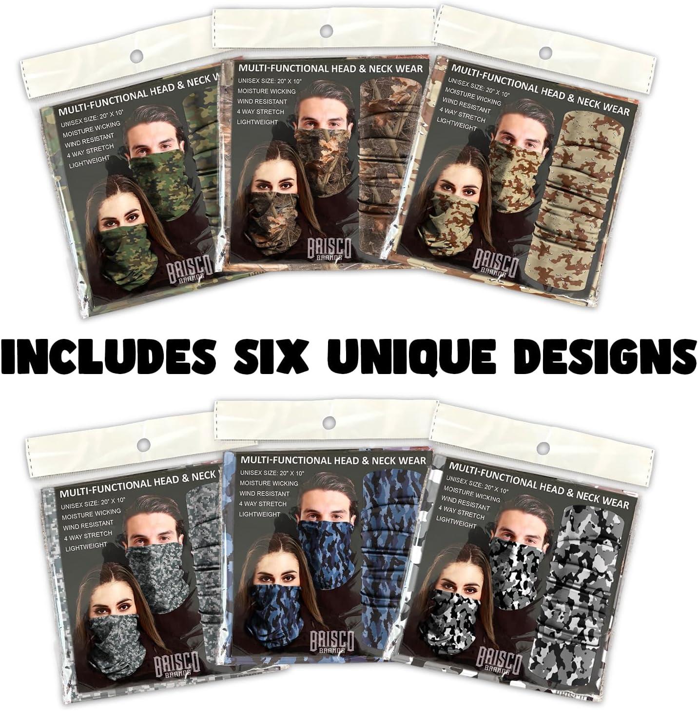 imageBrisco Brands Adult and Kids Graphic Printed Face Cover Neck Gaiter