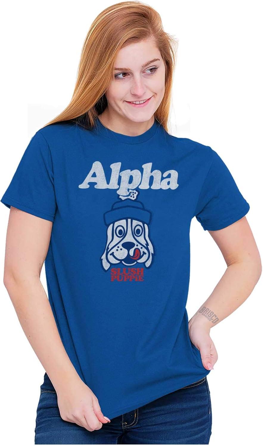 imageBrisco Brands Alpha Dog Slush Puppie 80s Logo Graphic T Shirt Men or WomenRoyal