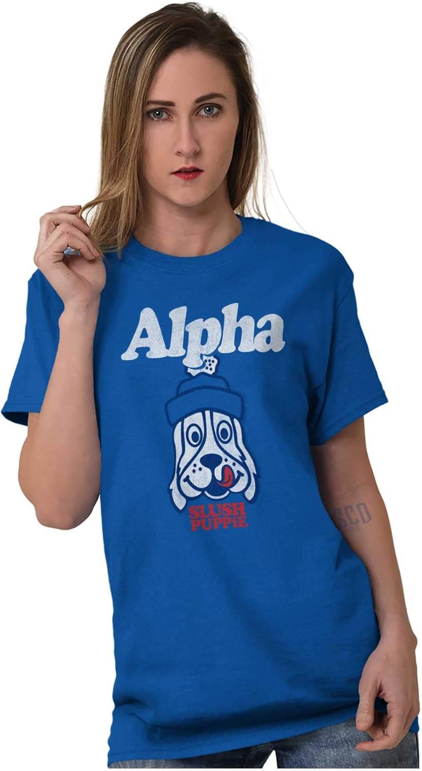 imageBrisco Brands Alpha Dog Slush Puppie 80s Logo Graphic T Shirt Men or WomenRoyal