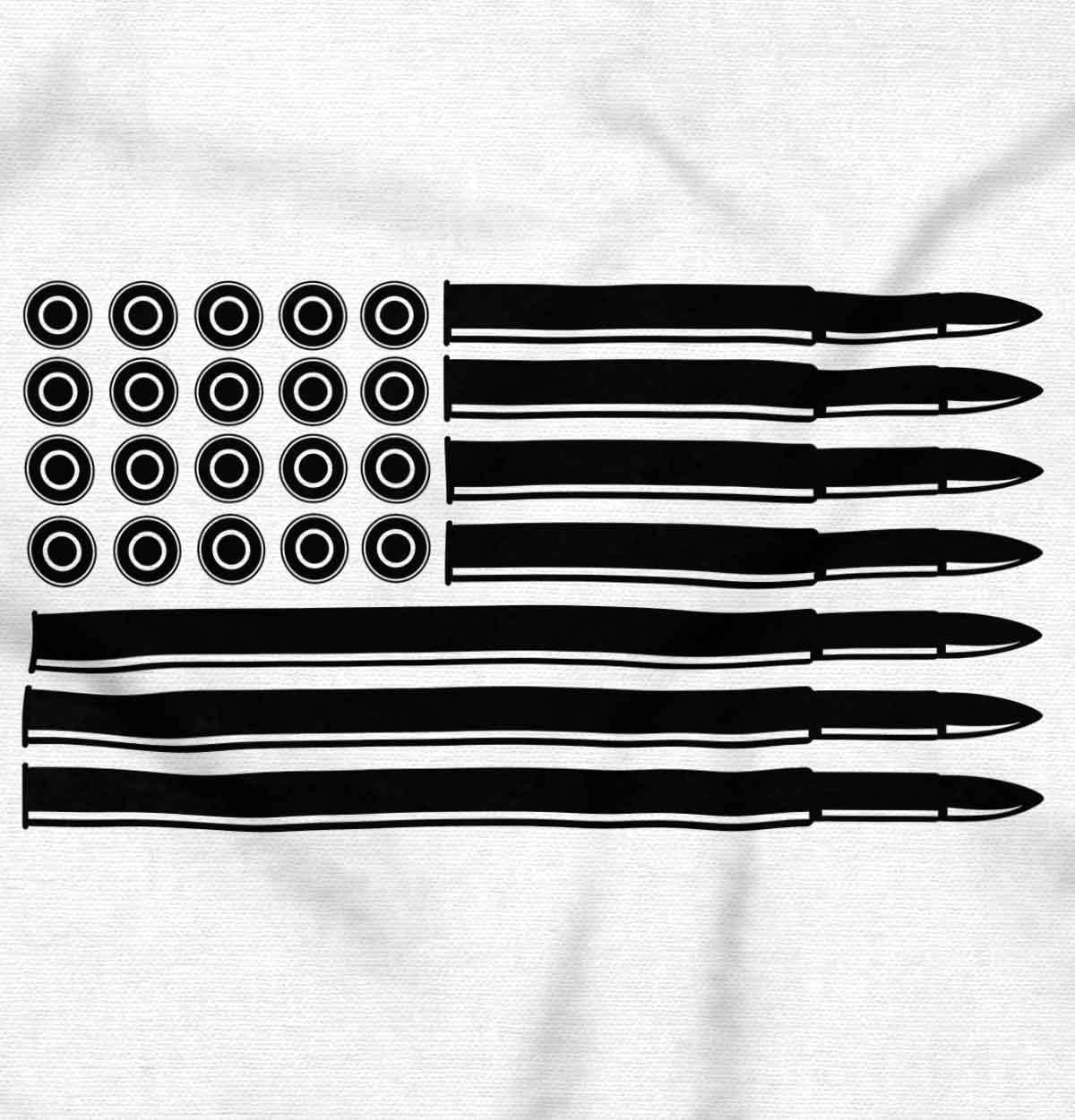 imageBrisco Brands Ammo Bullet 2nd Amendment Flag Zip Up Hoodie Mens WomensWhite