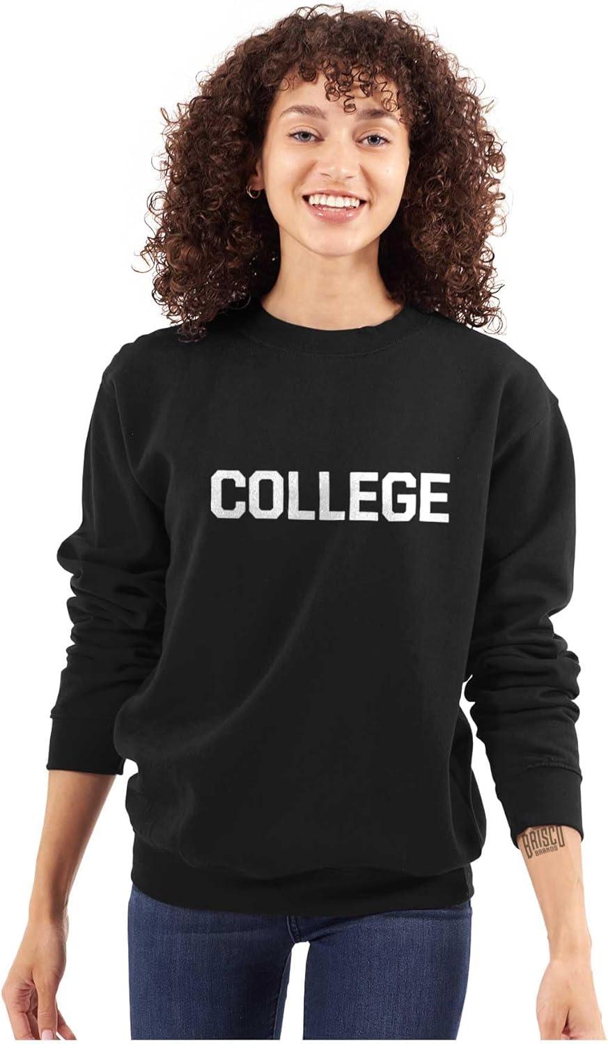 imageBrisco Brands Animal House Faber College Frat Party Sweatshirt for Men or WomenBlack