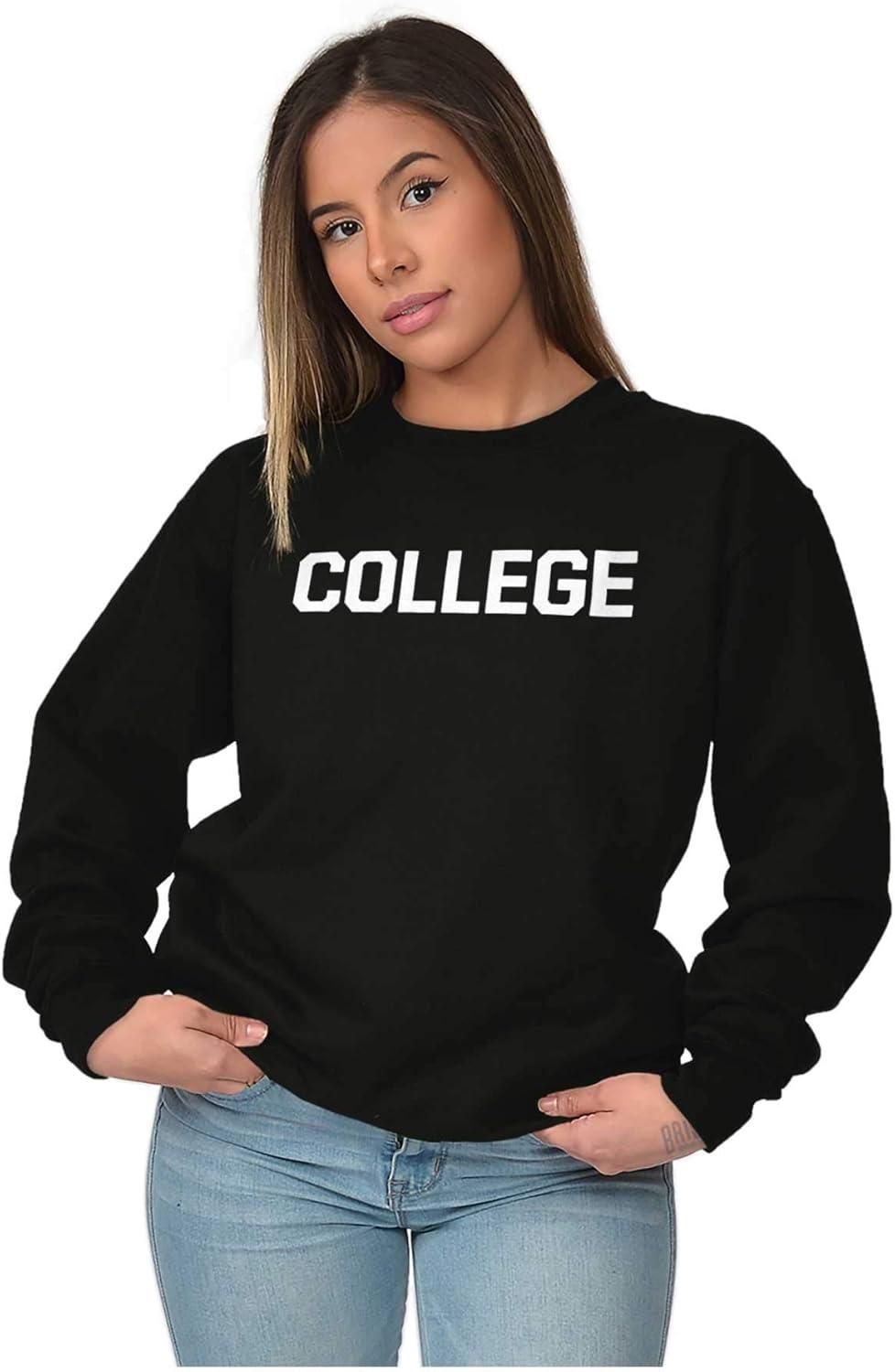 imageBrisco Brands Animal House Faber College Frat Party Sweatshirt for Men or WomenBlack