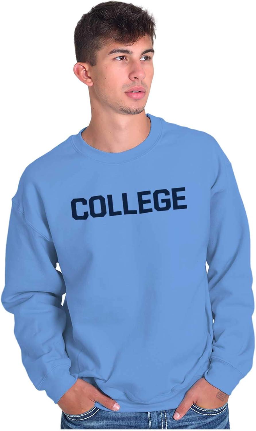 imageBrisco Brands Animal House Faber College Frat Party Sweatshirt for Men or WomenCarolina Blue