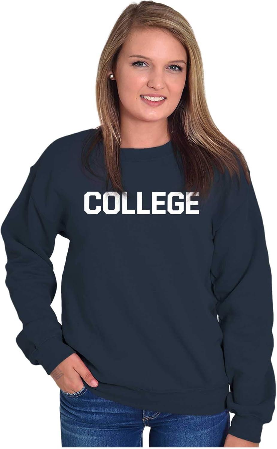 imageBrisco Brands Animal House Faber College Frat Party Sweatshirt for Men or WomenNavy