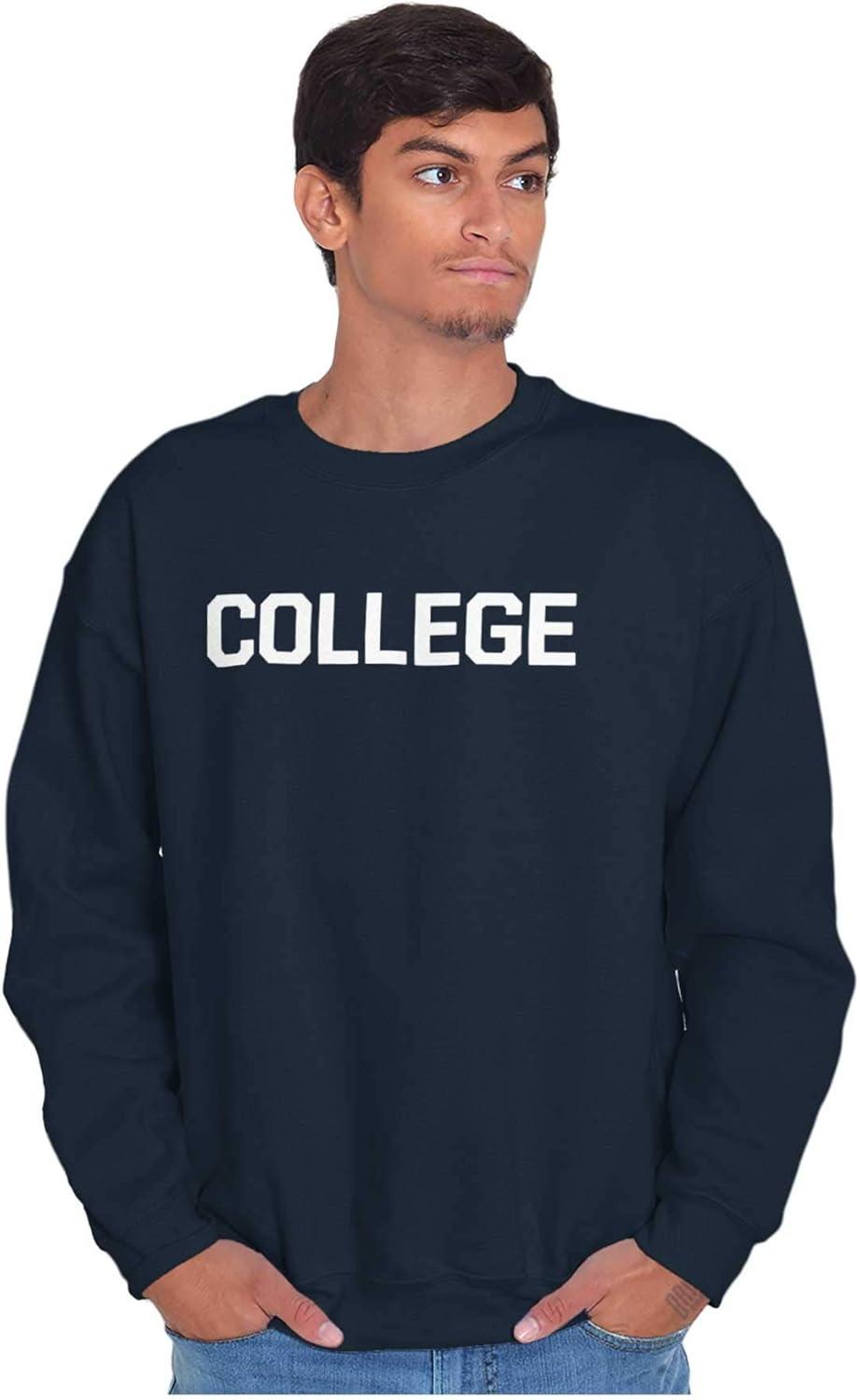 imageBrisco Brands Animal House Faber College Frat Party Sweatshirt for Men or WomenNavy
