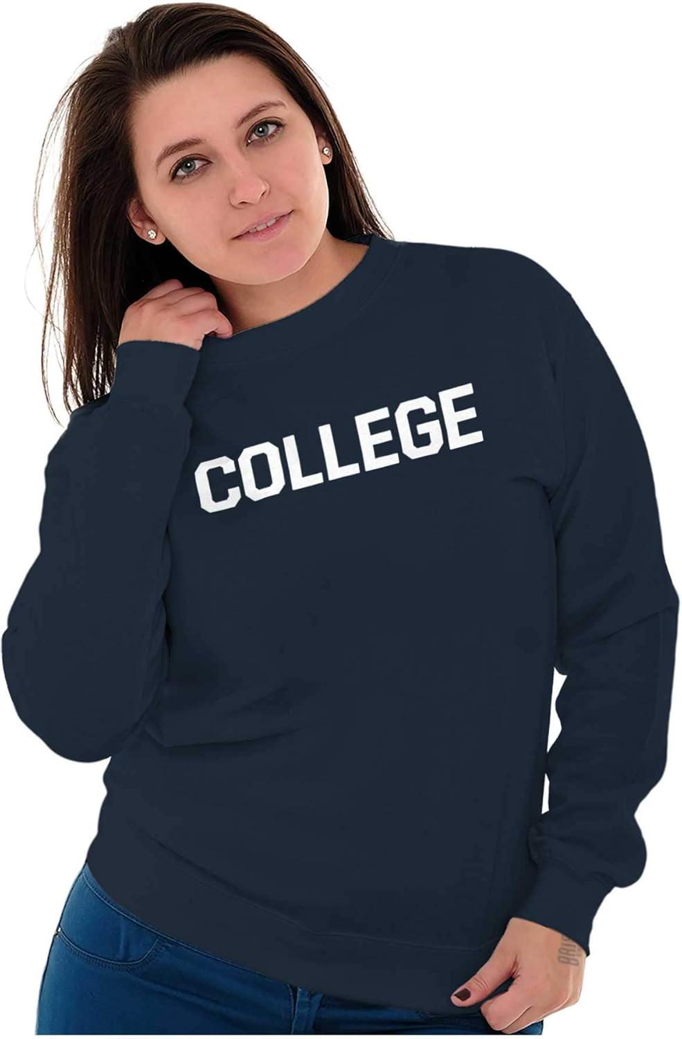 imageBrisco Brands Animal House Faber College Frat Party Sweatshirt for Men or WomenNavy