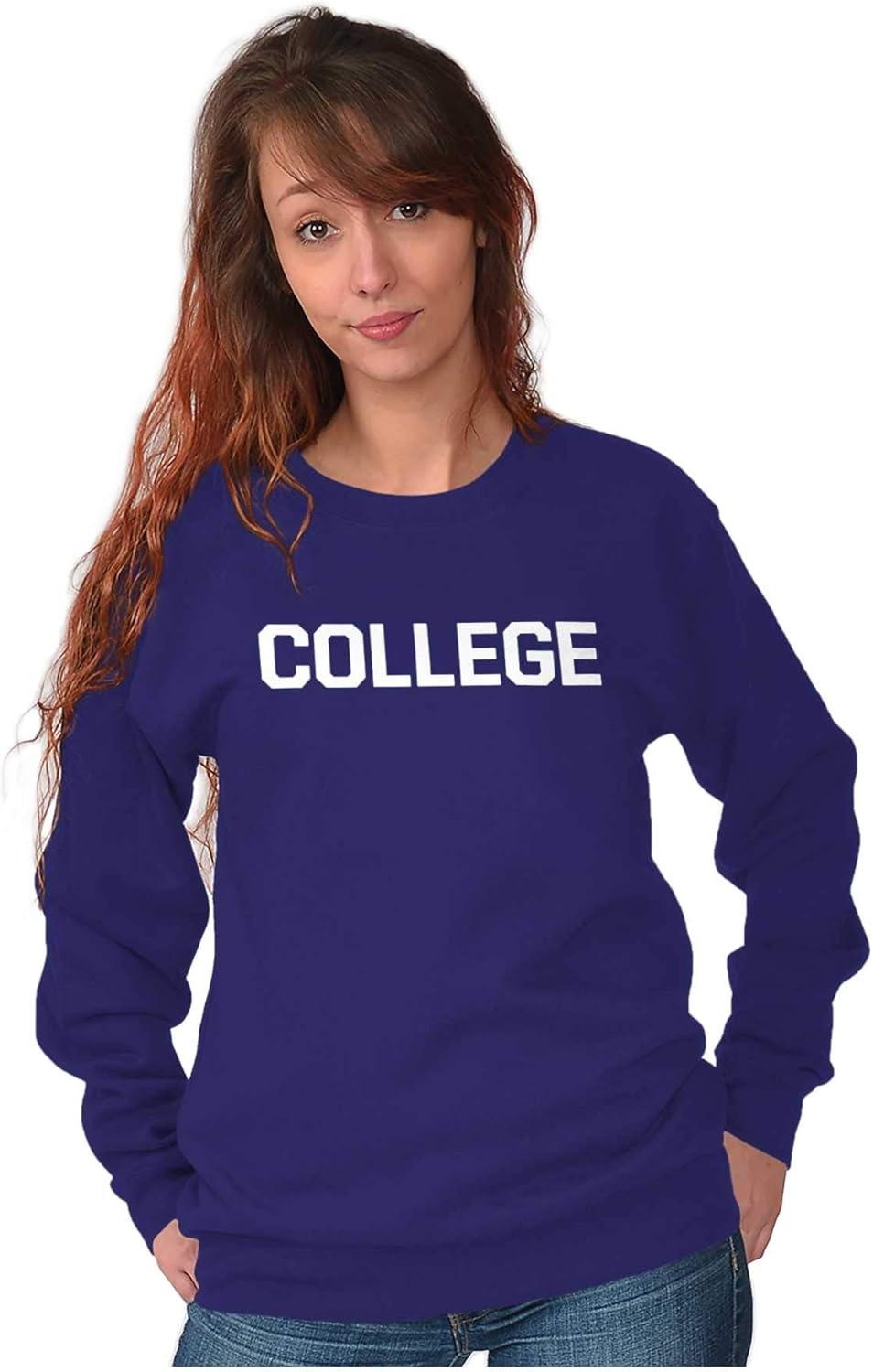 imageBrisco Brands Animal House Faber College Frat Party Sweatshirt for Men or WomenPurple