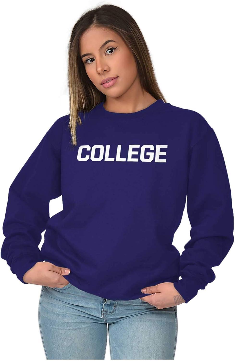 imageBrisco Brands Animal House Faber College Frat Party Sweatshirt for Men or WomenPurple