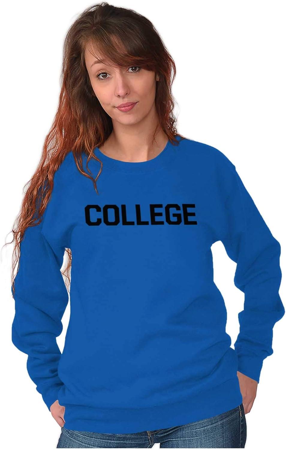imageBrisco Brands Animal House Faber College Frat Party Sweatshirt for Men or WomenRoyal
