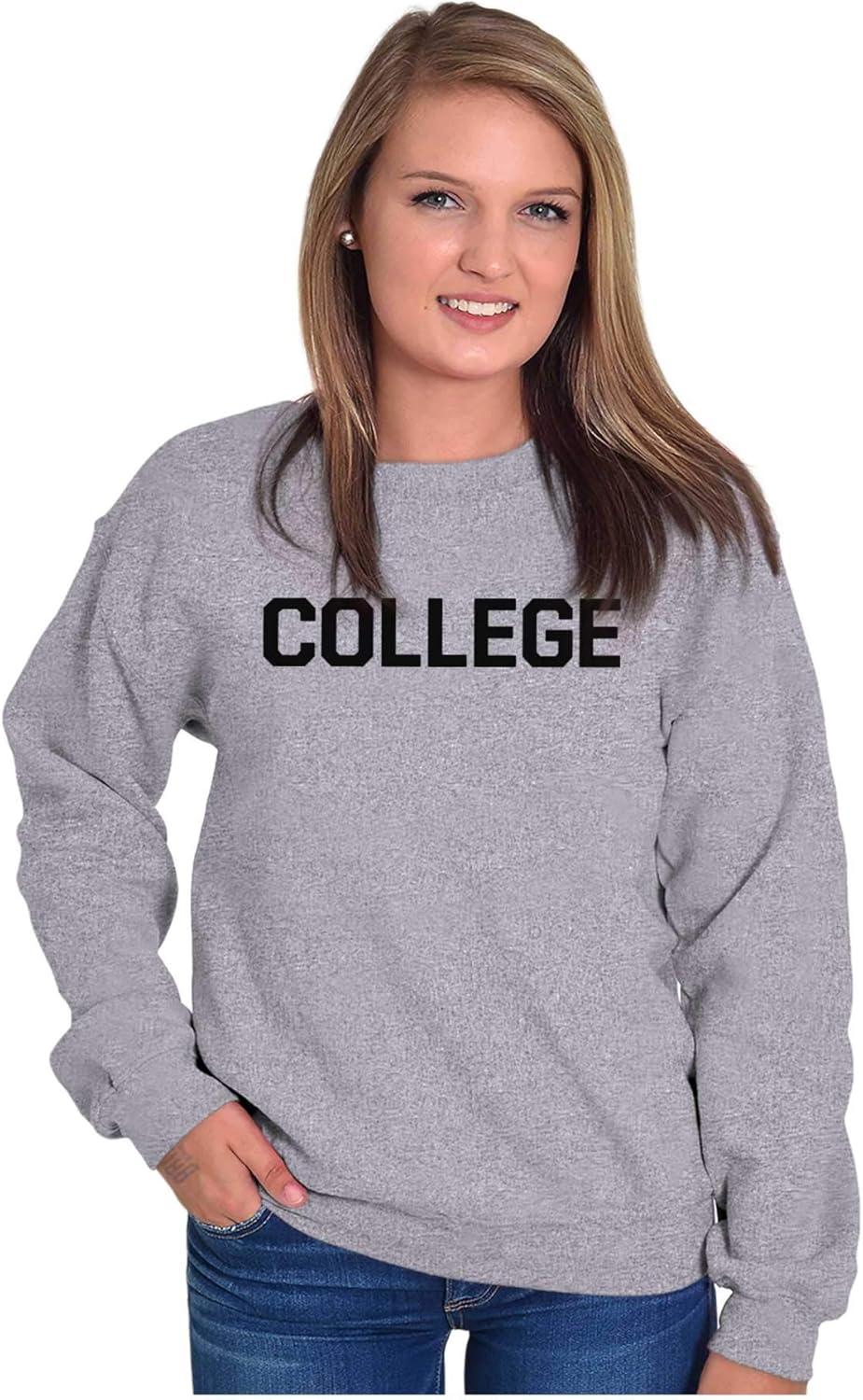 imageBrisco Brands Animal House Faber College Frat Party Sweatshirt for Men or WomenSport Grey