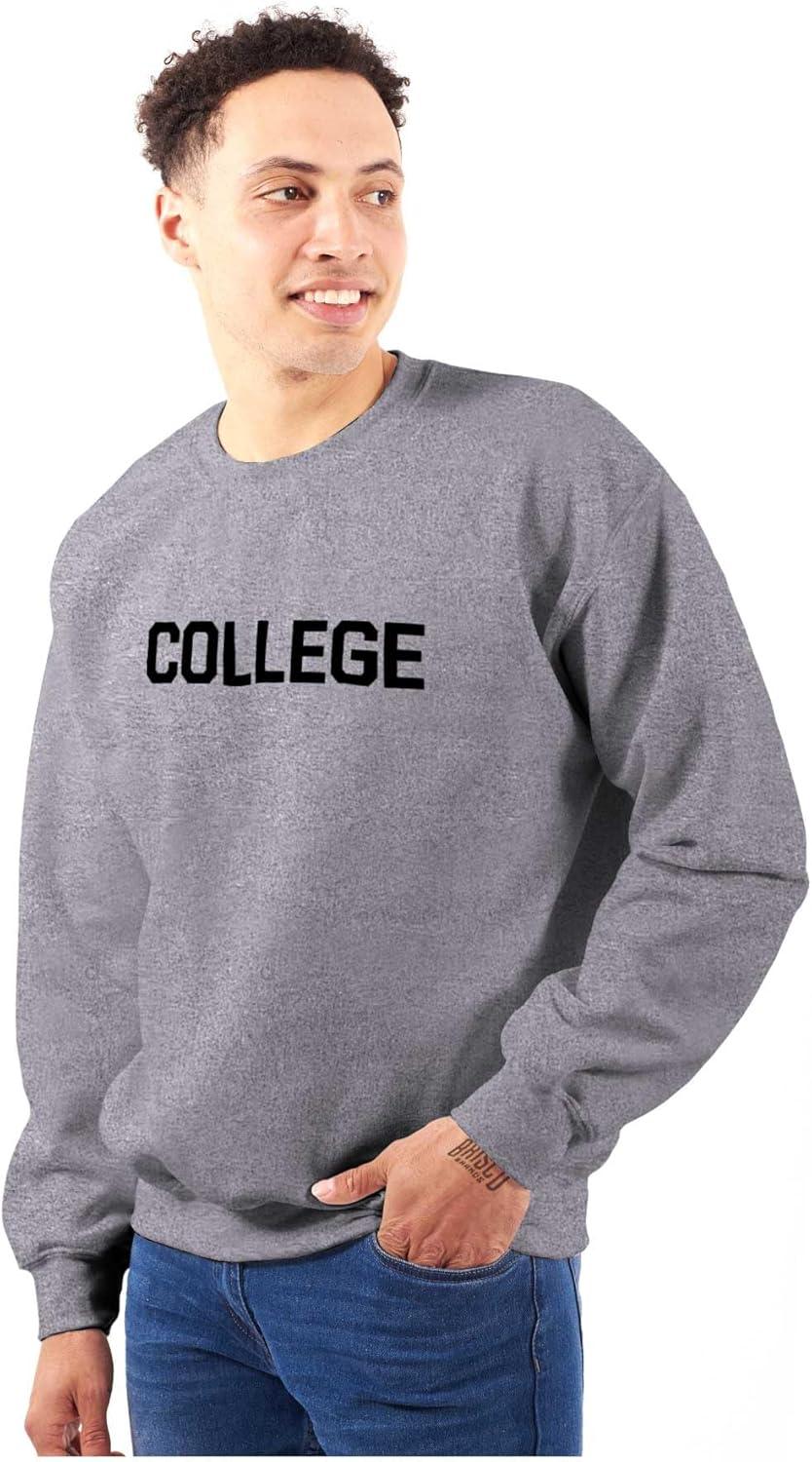 imageBrisco Brands Animal House Faber College Frat Party Sweatshirt for Men or WomenSport Grey