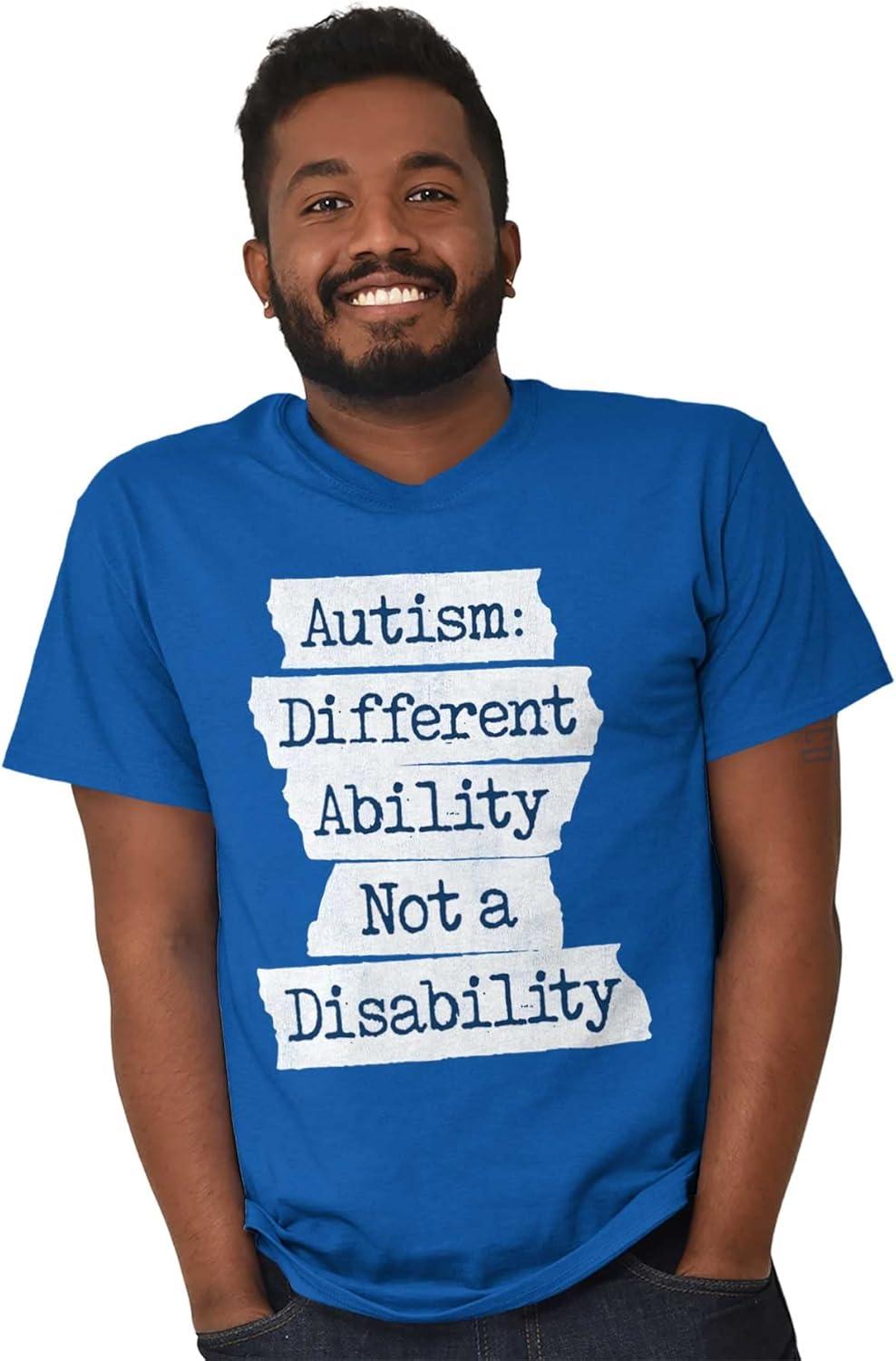 imageBrisco Brands Autism Different Disability Awareness Graphic T Shirt Men or WomenRoyal