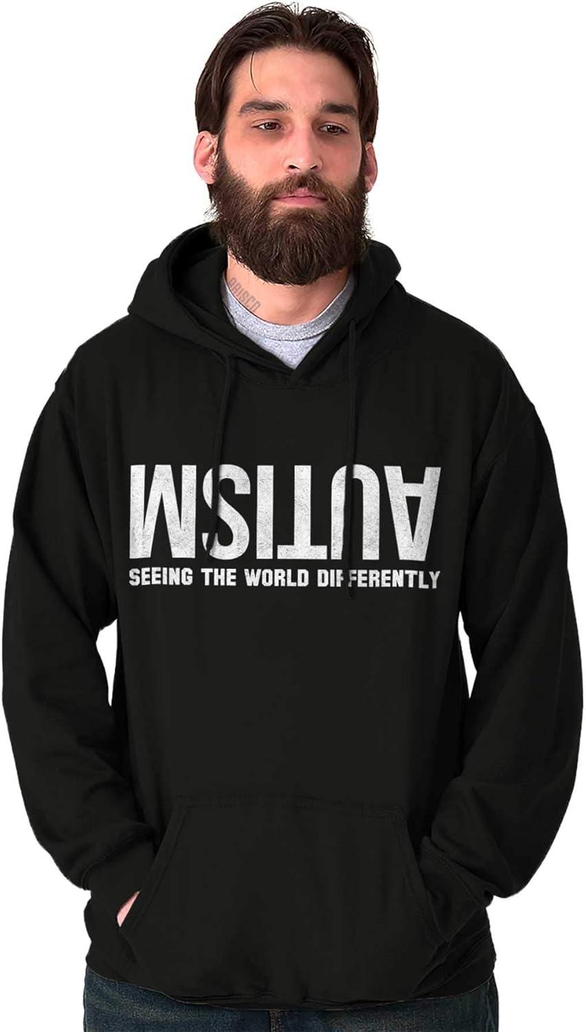 imageBrisco Brands Autism Seeing the World Differently Hoodie Sweatshirt Women MenBlack