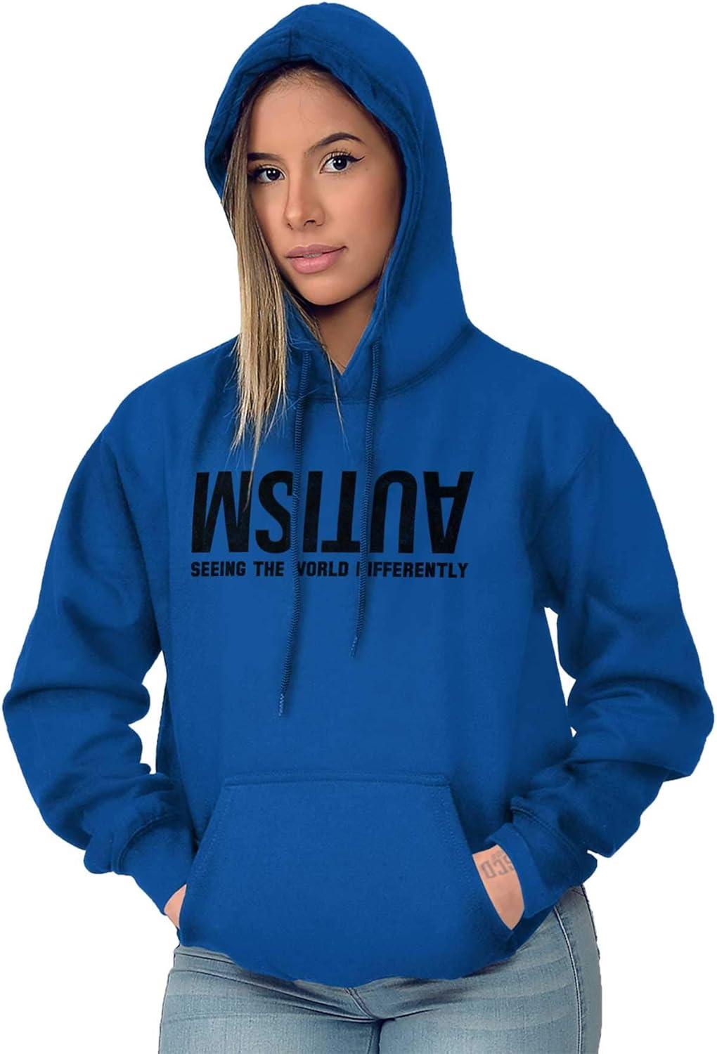 imageBrisco Brands Autism Seeing the World Differently Hoodie Sweatshirt Women MenRoyal