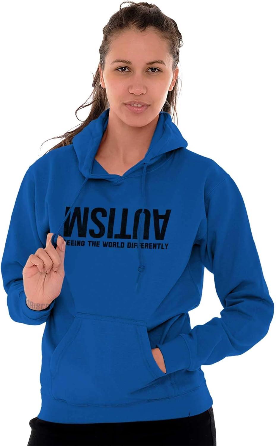 imageBrisco Brands Autism Seeing the World Differently Hoodie Sweatshirt Women MenRoyal