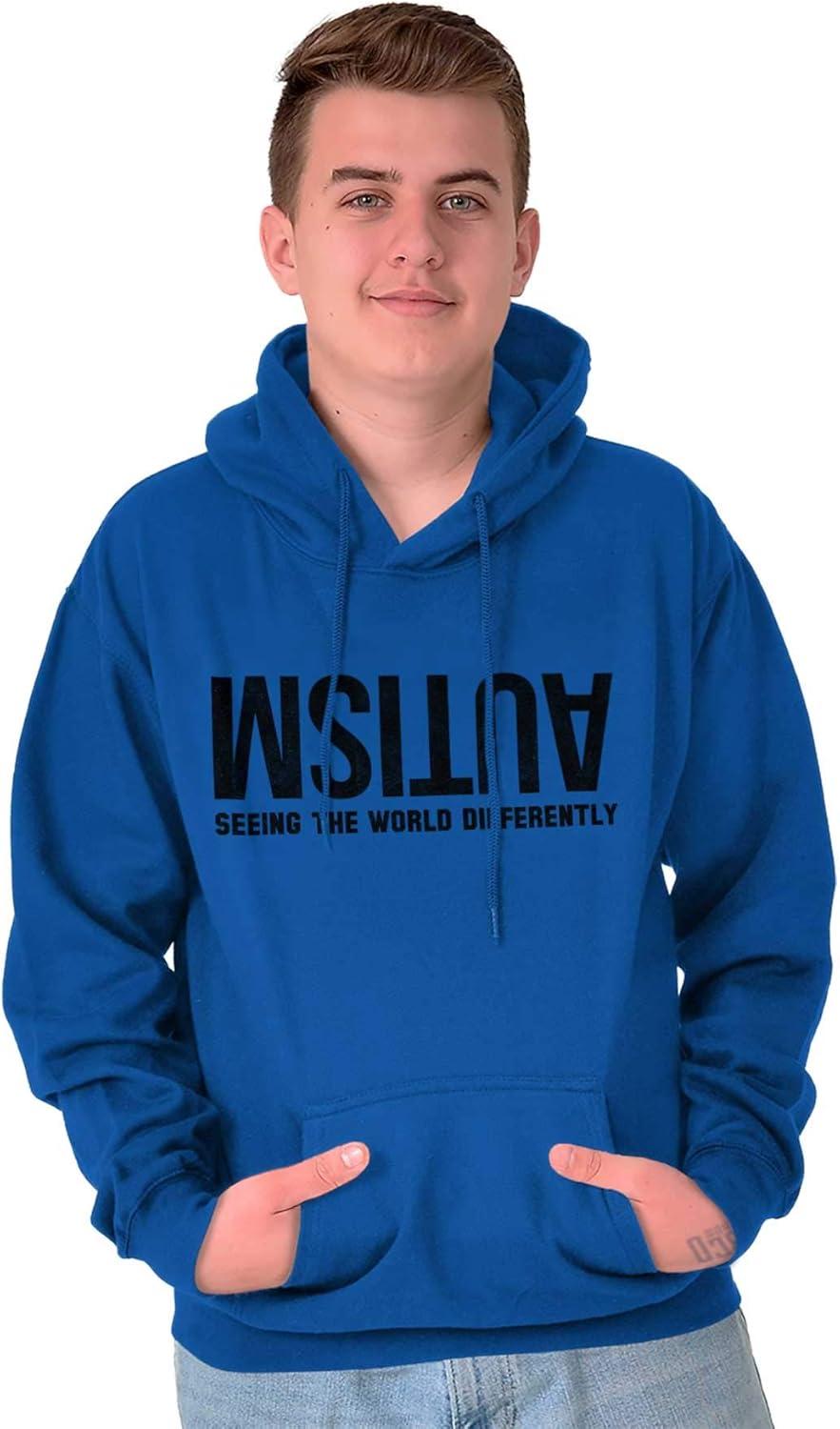 imageBrisco Brands Autism Seeing the World Differently Hoodie Sweatshirt Women MenRoyal