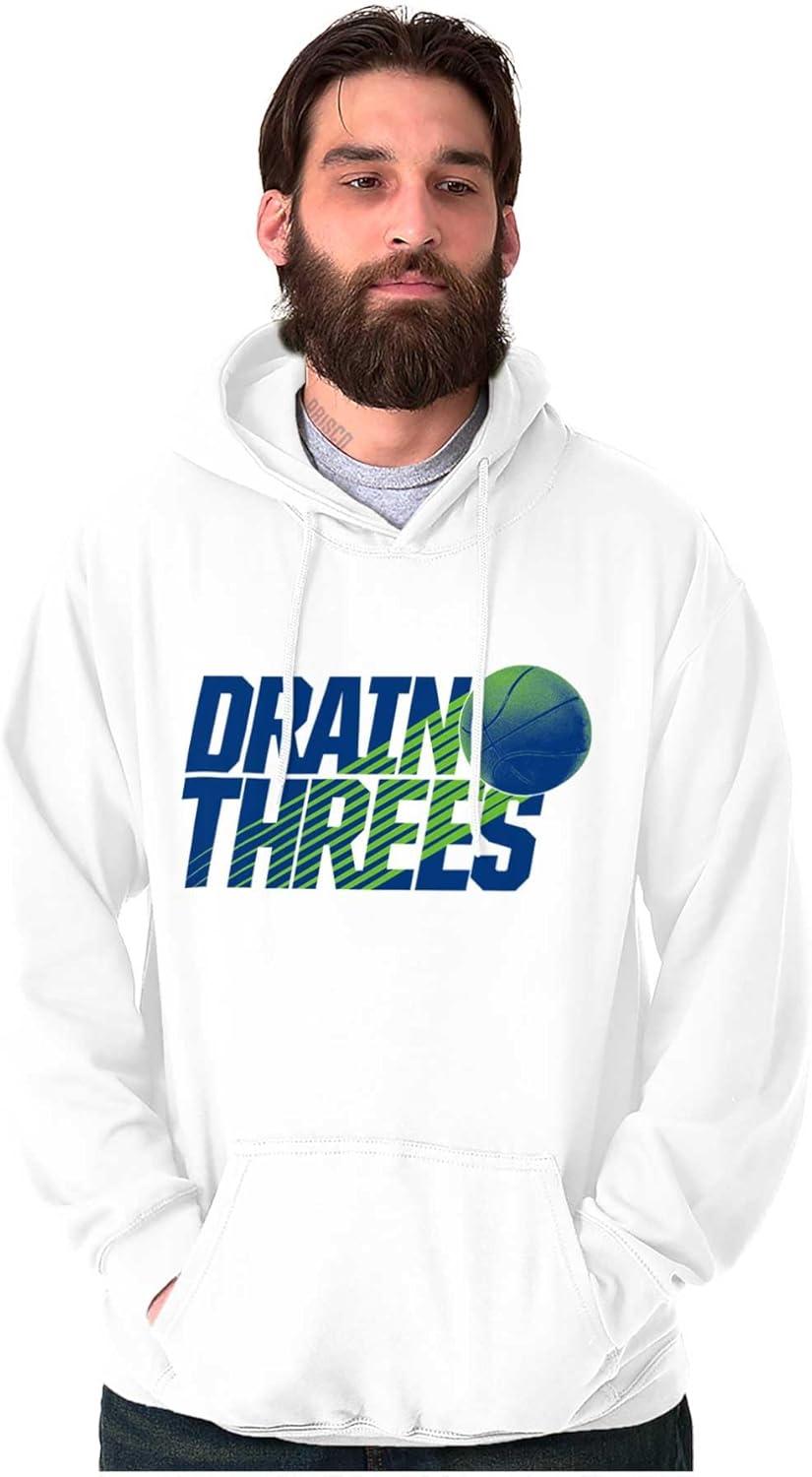 imageBrisco Brands Basketball Drain Three Pointers Hoodie Hooded Sweatshirt MenWhite