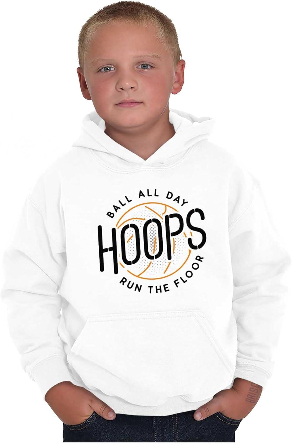 imageBrisco Brands Basketball Hoops Jock Ball All Day Kids Hoodie Sweatshirt Boys