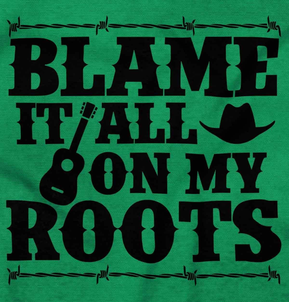 imageBrisco Brands Blame It On My Roots Country Music Hoodie Sweatshirt Women MenIrish Green