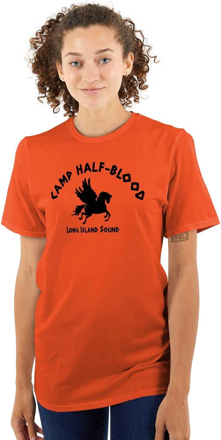 imageBrisco Brands Camp Half Blood Greek Mythology Graphic T Shirt Men or WomenOrange