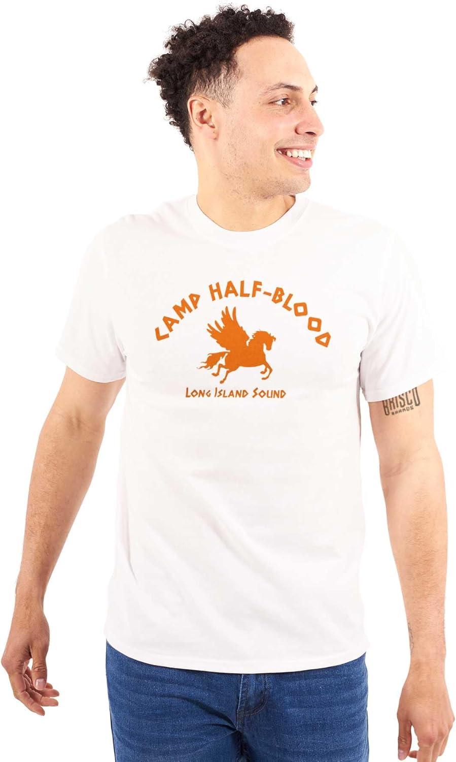 imageBrisco Brands Camp Half Blood Greek Mythology Graphic T Shirt Men or WomenWhite