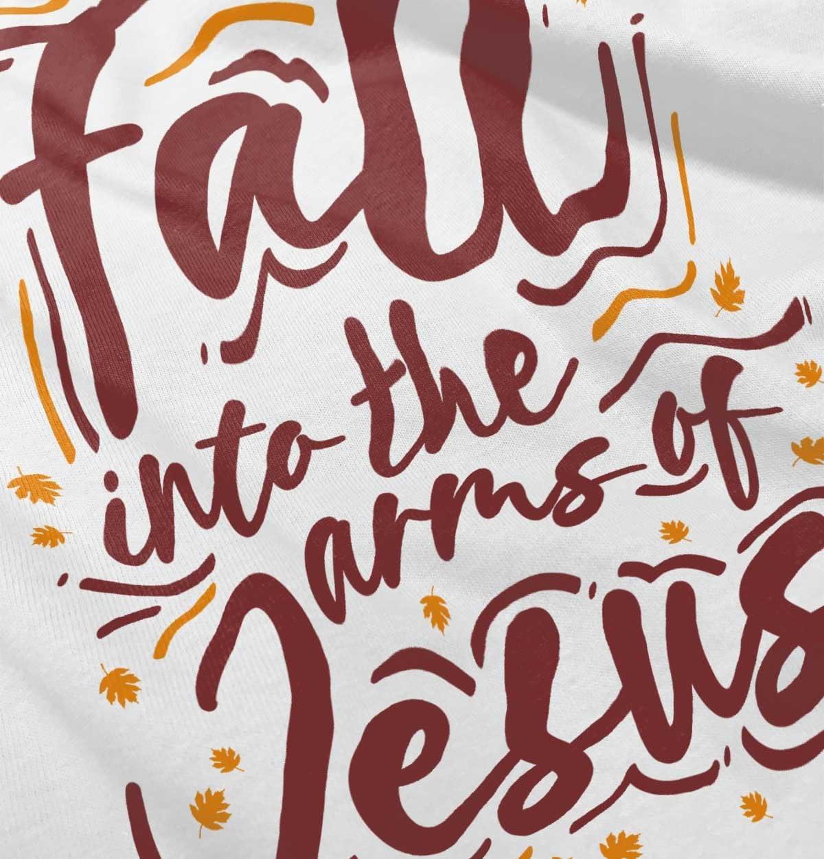 imageBrisco Brands Christian Fall Into The Arms of Jesus Youth T Shirt Tee GirlsWhite