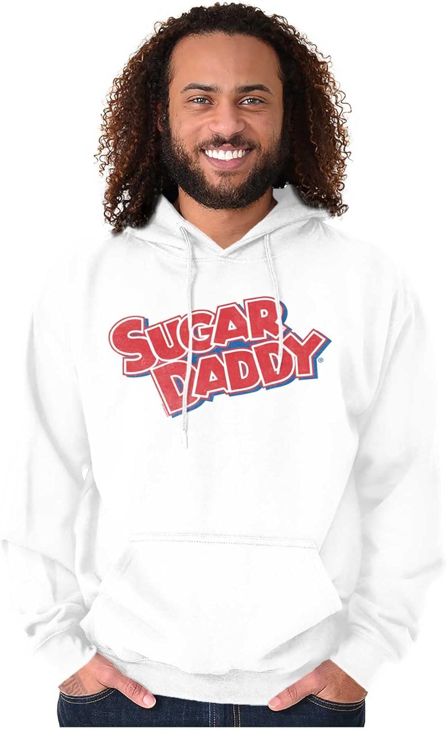 imageBrisco Brands Classic Candies Sugar Daddy Cool Logo Hoodie Sweatshirt Women MenWhite