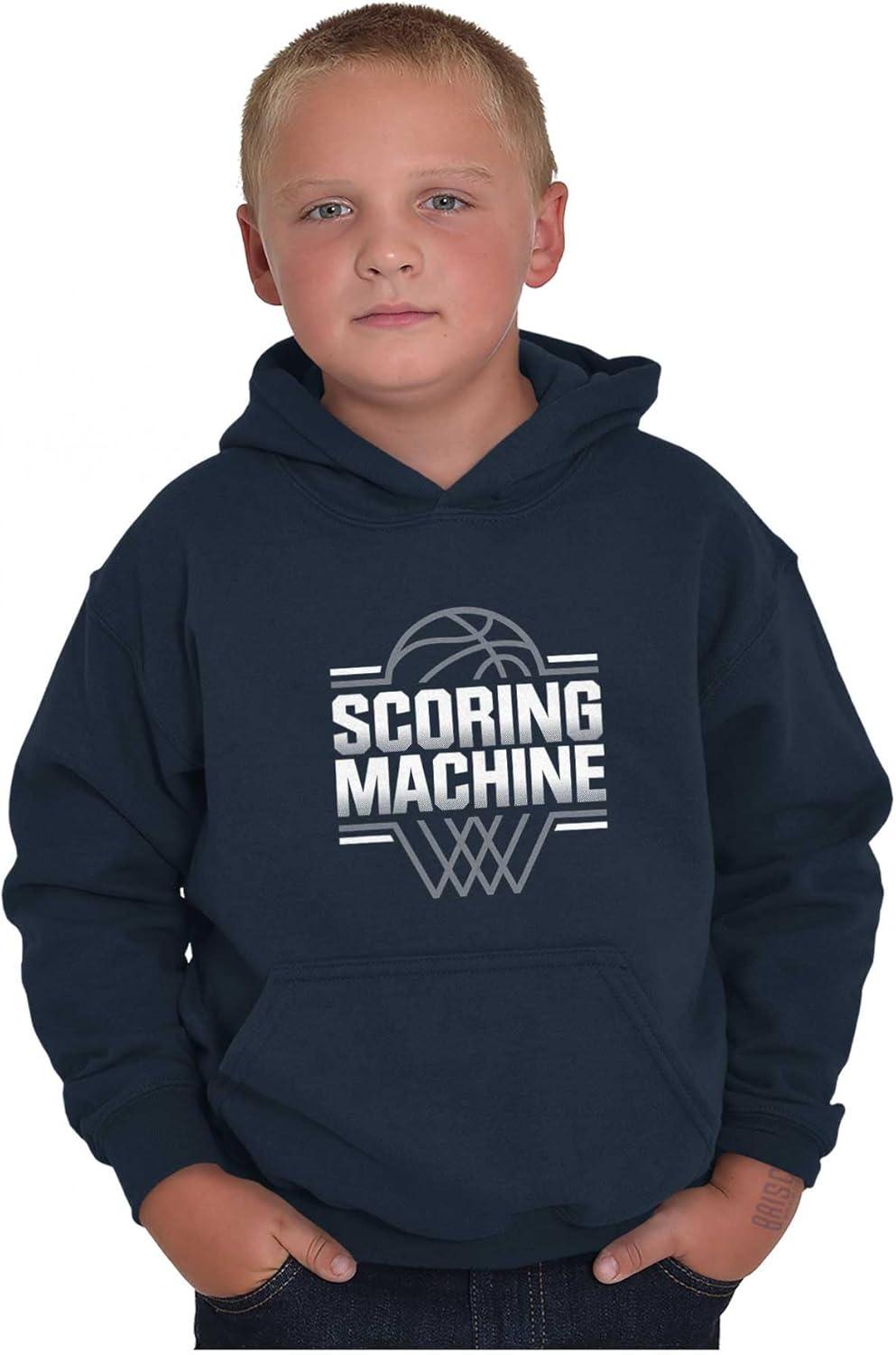imageBrisco Brands Cool Basketball Scoring Machine Kids Hoodie Sweatshirt BoysNavy