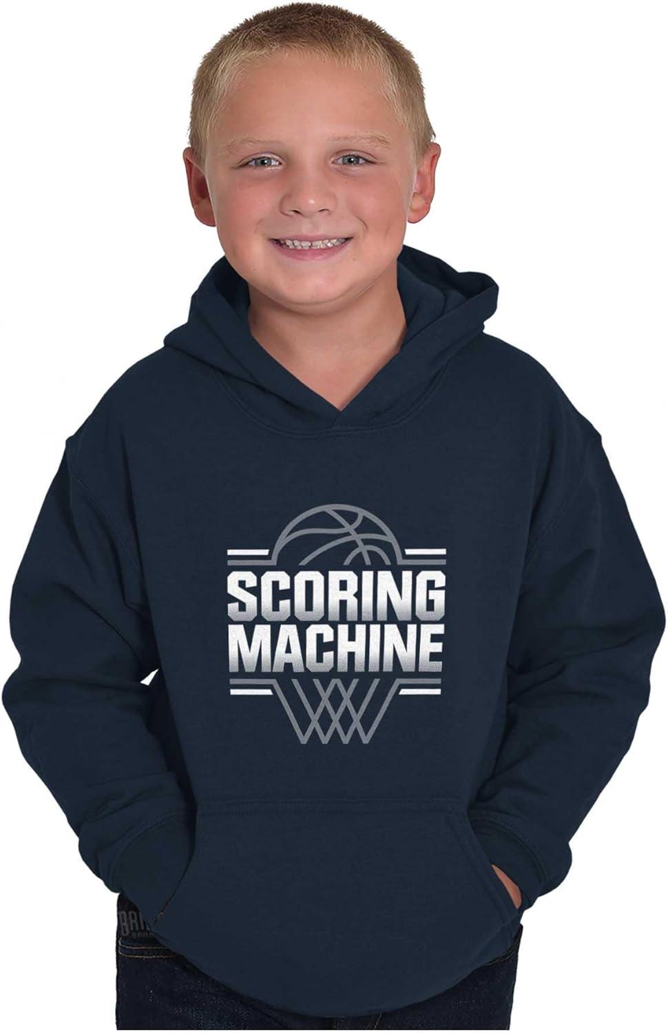 imageBrisco Brands Cool Basketball Scoring Machine Kids Hoodie Sweatshirt BoysNavy