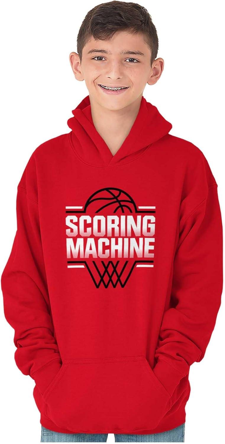 imageBrisco Brands Cool Basketball Scoring Machine Kids Hoodie Sweatshirt BoysRed