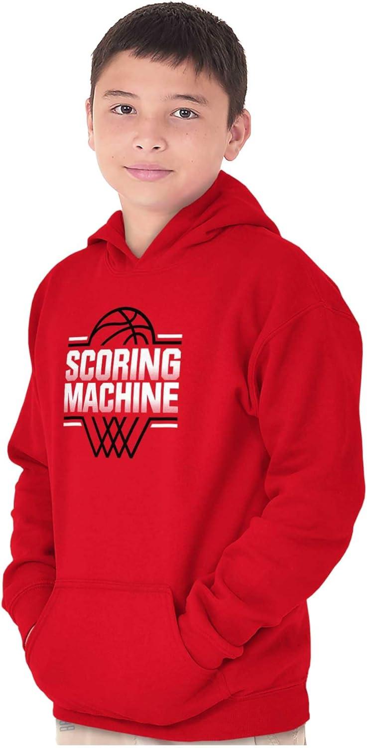 imageBrisco Brands Cool Basketball Scoring Machine Kids Hoodie Sweatshirt BoysRed