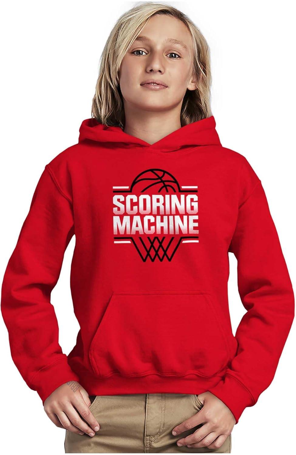 imageBrisco Brands Cool Basketball Scoring Machine Kids Hoodie Sweatshirt BoysRed